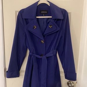 London Fog Purple Trench coat size Medium